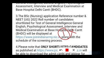 New window | Notification for neet scores upload by joinindianarmy website | by @flora_fauna23