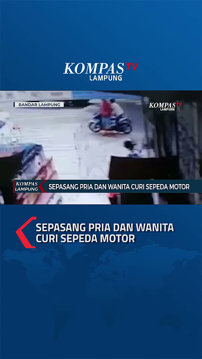 Terekam CCTV, Sepasang Pria dan Wanita Mencuri Sepeda Motor