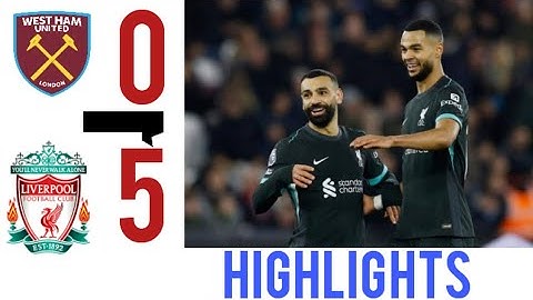 West Ham VS Liverpool [0-5] || Highlights || 3 goal contribution by Salah