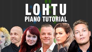 LOHTU - Piano Tutorial (Vaikeampi versio)