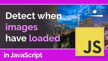 JavaScript Tutorial - "load" event | Detect when images or the page has loaded