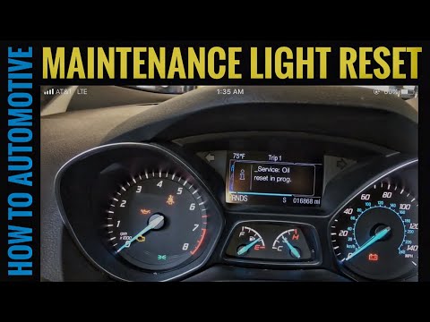 How to Reset the Maintenance Light on a 2015 Ford Escape