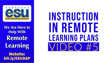 Instruction in Remote Learning Plans