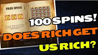 100 Spins On Rich Wild Book Of Dead  Dead Good Video!