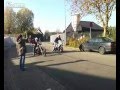 Harley davidson chopper vs sport bike race