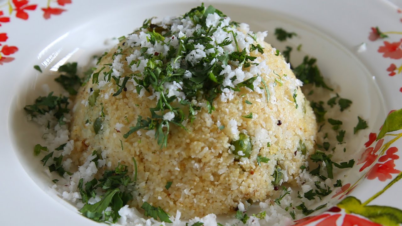 Potato And Peas Upma Recipe Popular Indian Breakfast Recipe Divine Taste With Anushruti