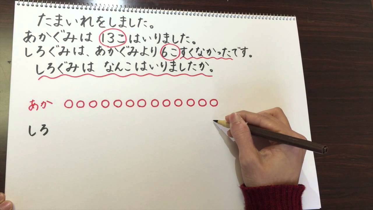 ノートムービー 小学校1年生の算数 しろぐみはなんこ ひきざんで ノートムービー 小学校1年生の算数 しろぐみはなんこ ひきざんで