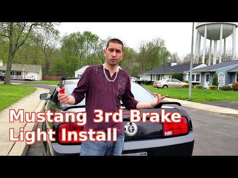 Italian Joey How To Install Replace Third Brake High Mount Light Bulb Ford Mustang Car 2005-2009 DIY