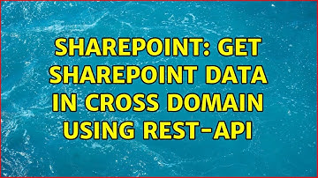 Sharepoint: Get SharePoint data in Cross Domain using REST-API