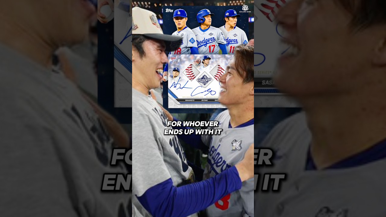 This #Dodgers Topps Now Triple Auto From The #WorldSeries IS