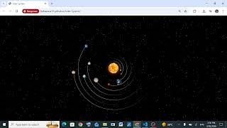 How To Create a Solar System Animation 🌍| Perfect for Beginners | Using HTML CSS & JavaScript