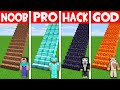 SUPER STAIRS in MINECRAFT! Minecraft - NOOB vs PRO vs HACKER vs GOD