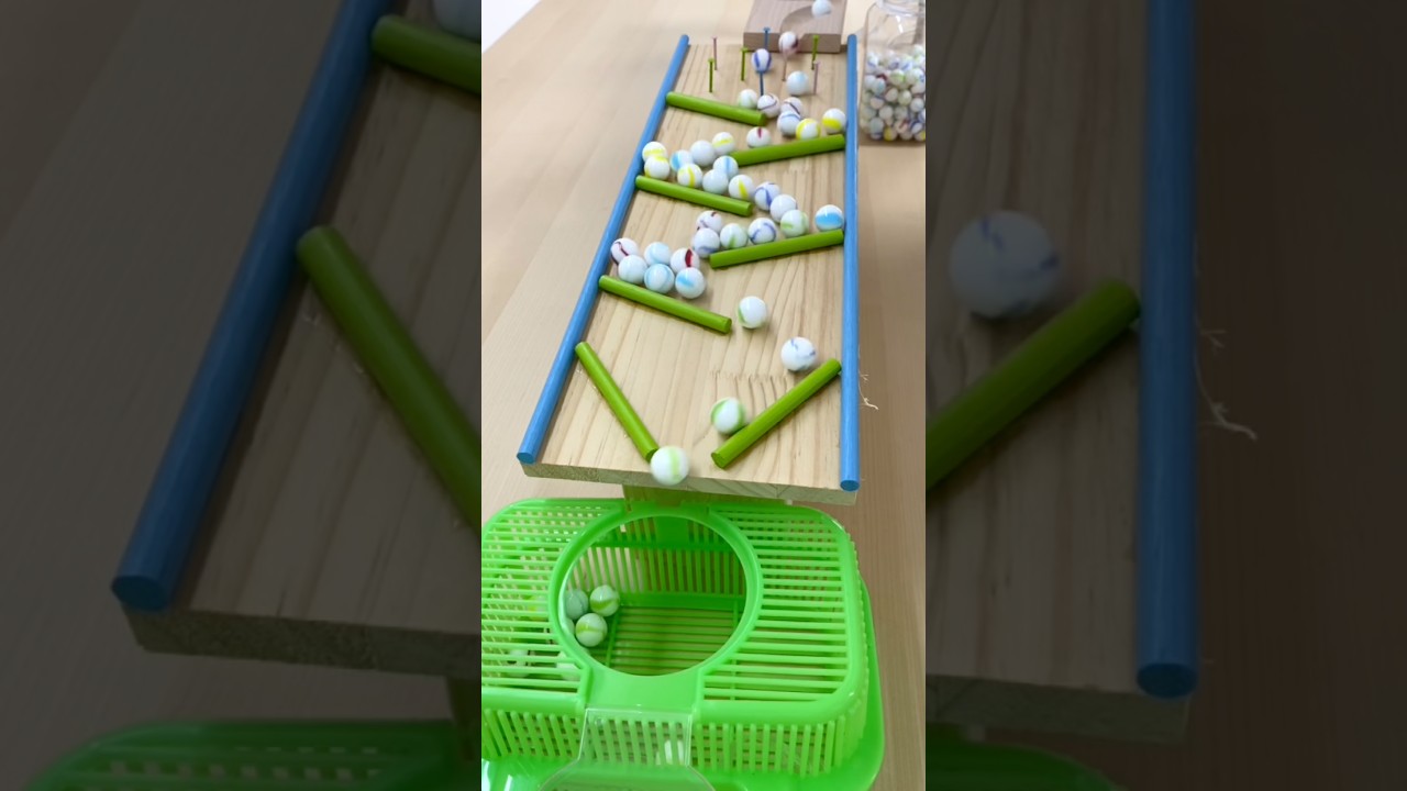 Marble Run ASMR ☆ HABA Wave Slope & DIY Rattling Slope,Insect Cage #shorts #marblerun #asmr