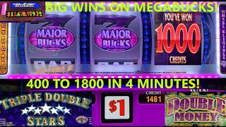 MEGABUCKS! AMAZING RUN! HUGE PROFIT! DOUBLE MONEY + TRIPLE DOUBLE STARS + DOUBLE GOLD SLOT PLAY!