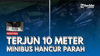 Ngeri Minibus Terjun 10 Meter Ke Sawah Di Kuningan