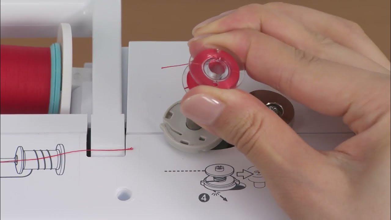 Winding and installing the bobbin on a Brother machine Echidna Sewing