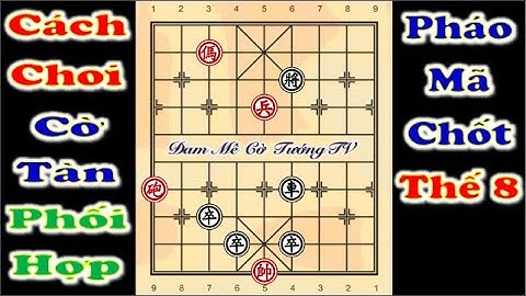 CÁCH CHƠI CỜ TÀN PHỐI HỢP PHÁO MÃ CHỐT THẾ 8