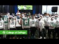 College of dupage football championship pep rally  cheer on the 1 community college football team