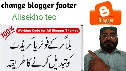 How to change blogger footer | Change blog footer 2020-2021 100% working code for all themes