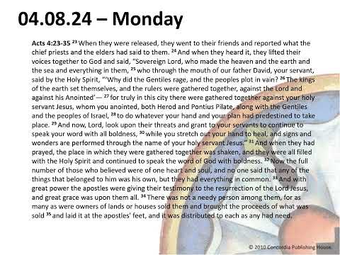 Pastor Z Devotional - Monday, April 8, 2024