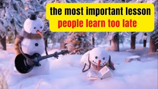 Inspirational Stop Motion Animated Short Film Life Lesson People Learn Too Late