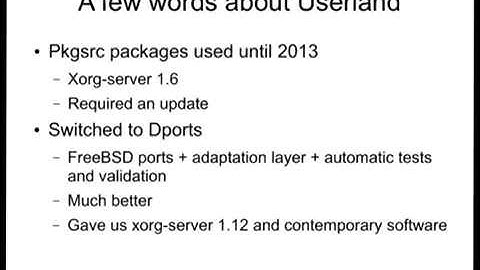 XDC2014: Francois Tigeot - Porting drm/kms drivers to DragonFlyBSD