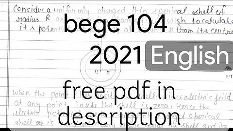 bege 104 solved assignment 2020-21 | bege 104 solved assignment 2021 | IGNOU solved assignment |