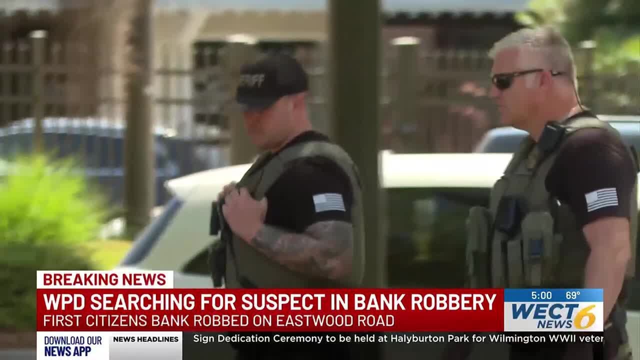 Wilmington Police Department searching for bank robbery suspect - YouTube