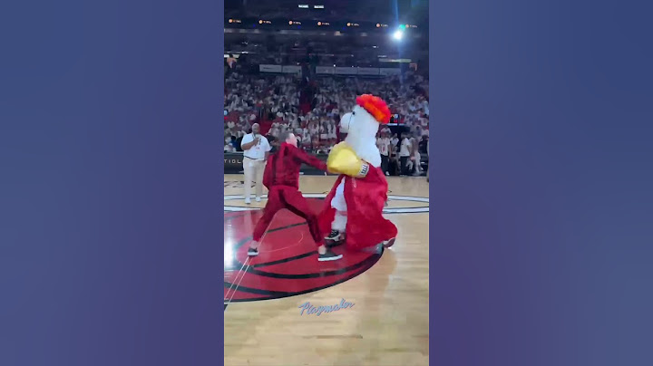 Conor McGregor KNOCKS OUT Miami Heat mascot 😳