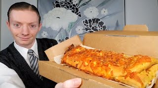 Domino's NEW Pepperoni Stuffed Cheesy Bread Review!