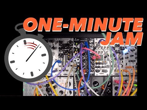 Modular synth one-minute jam feat. Quantus Pax, Quant Gemi, Vox Digitalis