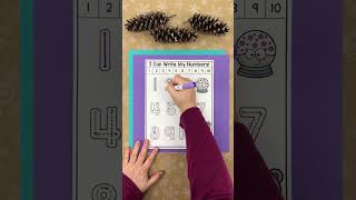 Learning Numbers and Counting to 10 Winter Coloring Pages for Kids #winter #preschool #kidslearning