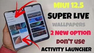 OFFICIAL UPDATE - Enable MIUI 12.5 SuperLive Wallpapers Option In Our Theme App | ENABLE In MIUI 12 screenshot 1