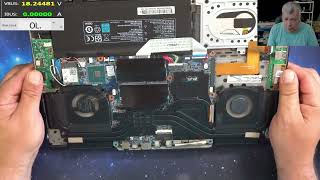 PC Specialist laptop, not charging, no power, board repair
