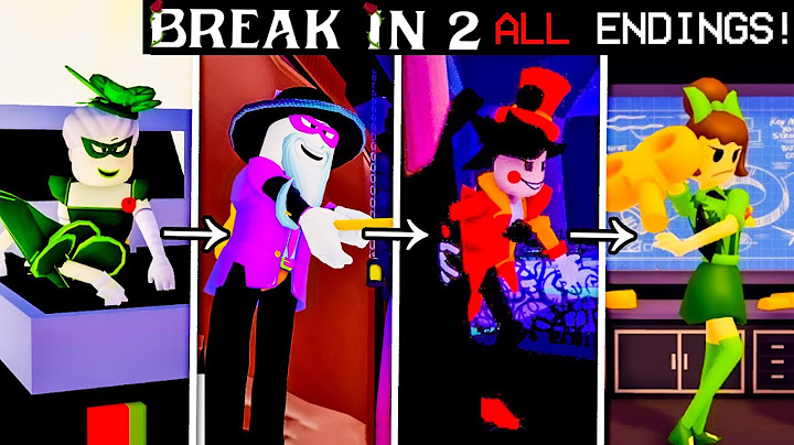 ALL BREAK IN 2 ENDINGS! Comparison & Showcase  - Break In 2 Story [CHAPTER 2 Secrets]