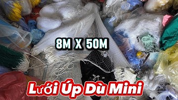 Lưới Úp Dù Mini Cao 8m x 50m x 5cm / 1 Cầu giữa / Lưới Úp Chìm 