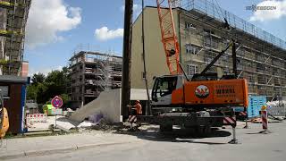 Sennebogen 630 Hd Mobile Housing Construction In Munich Germany