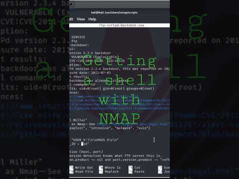 Getting a shell with NMAP.