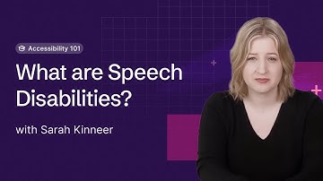 What are Speech Disabilities?