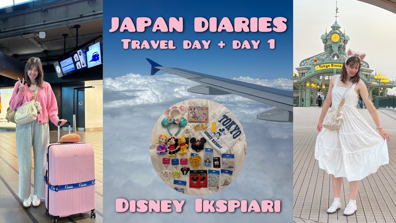 Vliegen naar JAPAN, Disney IKSPIARI ✈️🩷✨[Japan diaries vlog: 4-5/8/2025]
