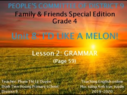 Grade 4 - Unit 8 - Lesson 2
