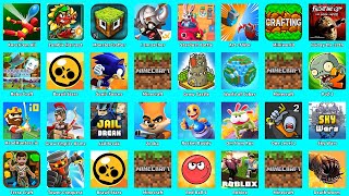 Robo Craft,Minecraft,Brawl Stars,Knock'em All,Zombie Harvest,MonsterCrafter,I am archer,Sonic Forces screenshot 1