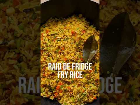 Raid De Fridge Chicken Fried Rice #cooking #leftoverrecipe #leftoverrice