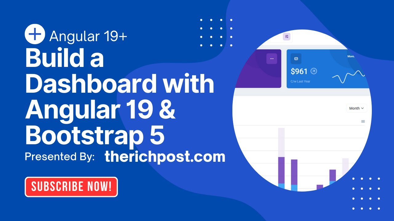 Build a Dashboard with Angular 19 & Bootstrap 5 - YouTube