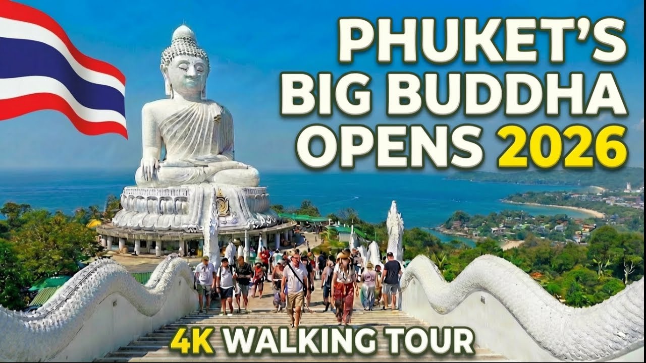 Большой Будда Пхукет, Пхукет, Таиланд, в 4KПолная пешеходная экскурсия
