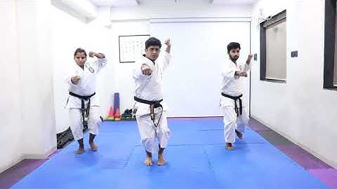 Soto uke - Out to In block with Moving forward & Backward on Zenkutsu-dachi | ASAI INDIA | AISKF