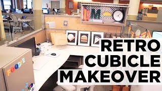 Americana-Inspired Cubicle Makeover | HGTV