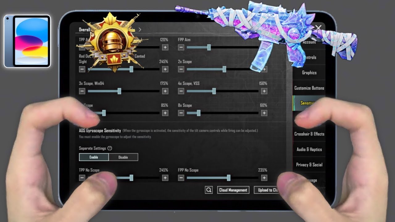 iPad 11th Gen 2025 GYRO SENSITIVITY & CONTROLS settings reveal 😱 || BGMI/PUBG MOBILE