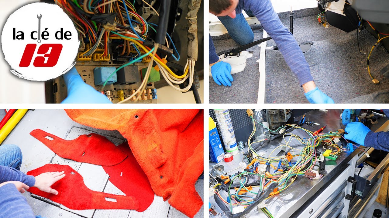 La galère du faisceau est finie (normalement), teinture de la moquette 205 GTI