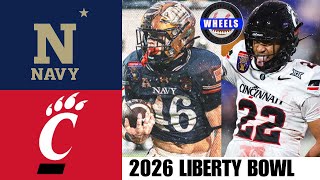 Navy Vs Cincinnati Highlights  Liberty Bowl  2026 College Football Highlights